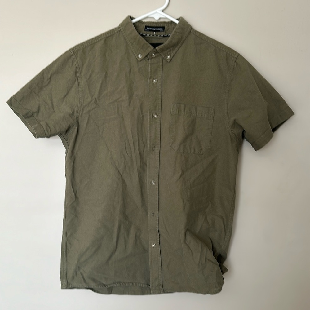 Tavik Short Sleeve Olive Button Down